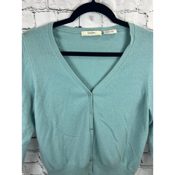 Neiman Marcus 100% Cashmere Cardigan Sweater - Picture 6 of 6